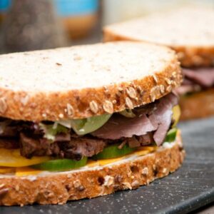 Shredded BBQ beef Sandwich