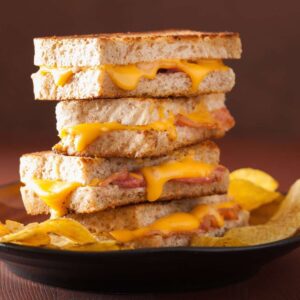grilled cheese and fry