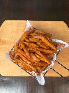 homemade sweet potato fries medium